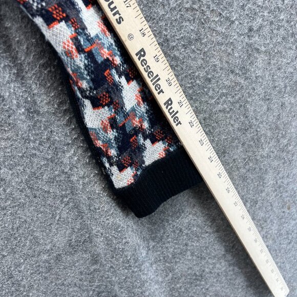 Rag & Bone Sweater Women Medium Multicolor Houndstooth Knit Crew Neck Wool - Picture 5 of 11